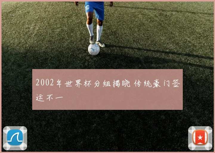 2002年世界杯分组揭晓 传统豪门签运不一